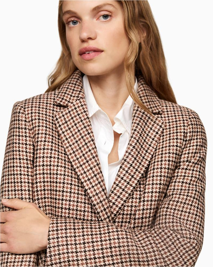 Tommy Hilfiger - Wool Blend Classic Check Coat 