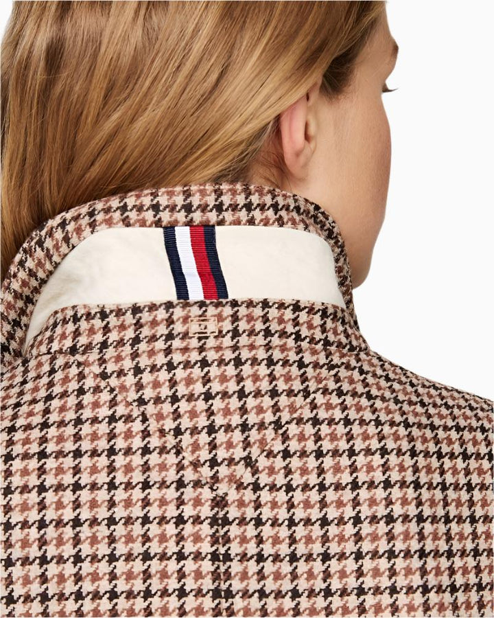 Tommy Hilfiger - Wool Blend Classic Check Coat 