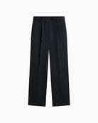 Front view of Tommy Hilfiger wide-leg wool trousers