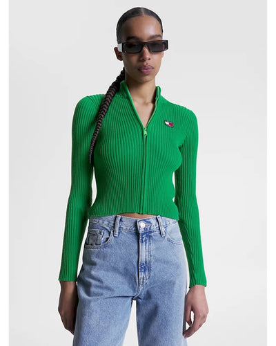 Tommy Jeans - BADGE ZIP THRU SWEATER