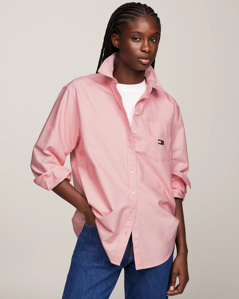 Tommy jeans 2024 boyfriend shirt