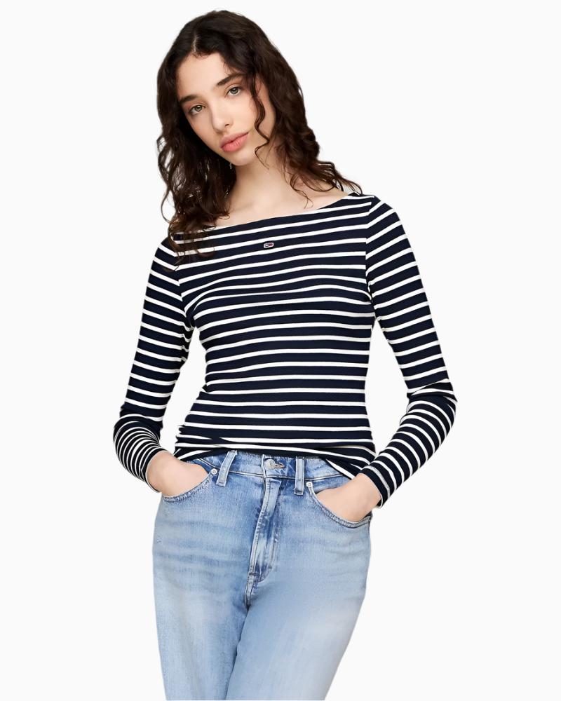 Tommy Jeans - Breton Stripe Longsleeve Top 