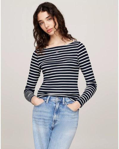 Tommy Jeans - Breton Stripe Longsleeve Top 