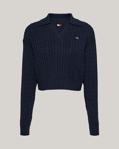 Tommy Jeans - Cable Rugby Sweater