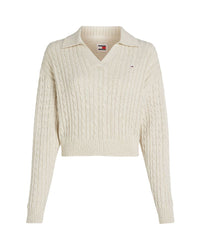 Tommy Jeans - Cable Rugby Sweater 