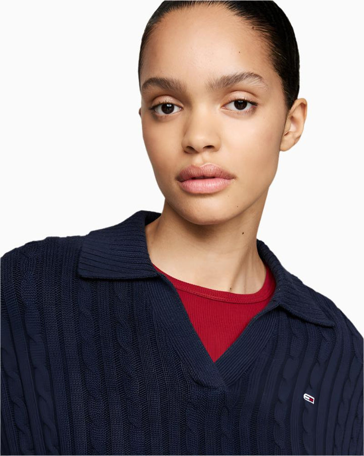 Tommy Jeans - Cable Rugby Sweater