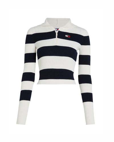 Tommy Jeans -  Stripe 14 Zip Hood Sweater