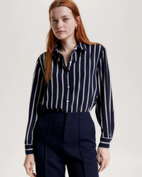 Tommy Hilfiger - Argyle Strip Fluid Relaxed Shirt