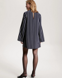 Tommy Women - Argyle Stripe Crepe Shirt Dress 