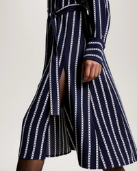 Tommy Hilfiger - Argyle Stripe Midi Shirt Dress 