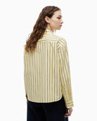 Tommy Hilfiger Boxy Fit Poplin Shirt in Yellow back view