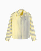 Tommy Hilfiger Boxy Fit Poplin Shirt in Yellow cuff detail