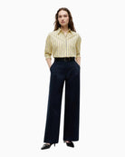 Tommy Hilfiger Boxy Fit Poplin Shirt in Yellow front view