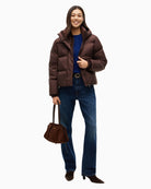 Tommy Hilfiger Down Modern Jacket in Brown styled view