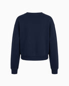Tommy Hilfiger Gold Button Script Terry Sweatshirt navy back view