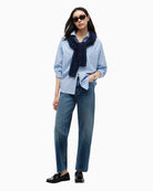 Tommy Hilfiger Jackie High Rise Tapered Jeans in Elan front view