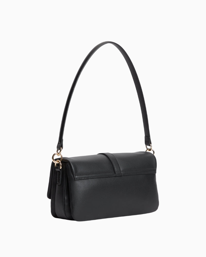 Tommy Hilfiger Libre Conv Flap Crossover Bag in Black back view