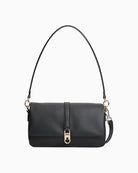 Tommy Hilfiger Libre Conv Flap Crossover Bag in Black front view