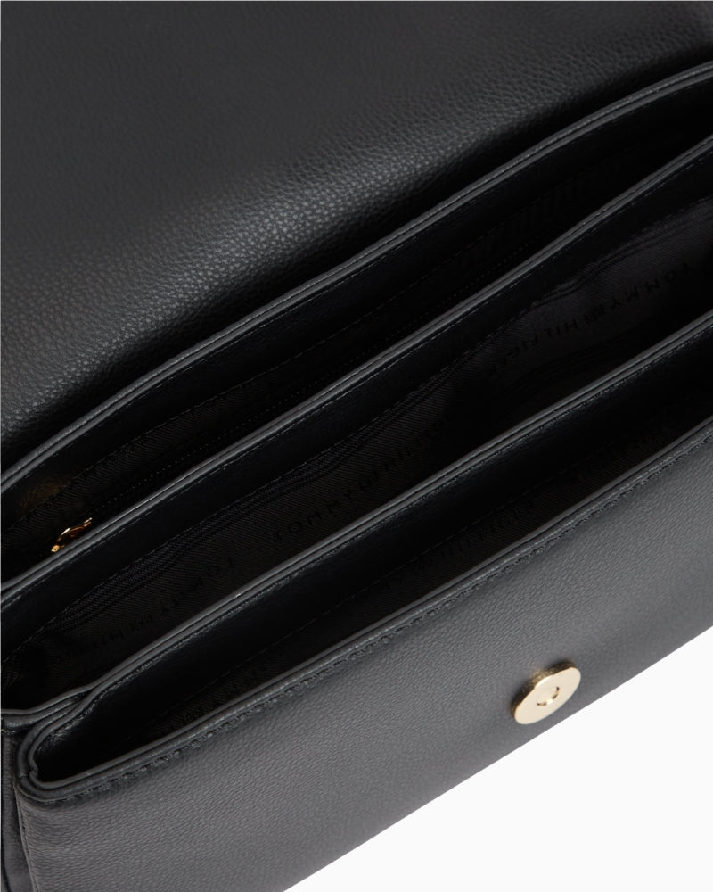 Tommy Hilfiger Libre Conv Flap Crossover Bag in Black interior detail