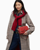 Tommy Hilfiger Libre Conv Flap Crossover Bag in Red side view