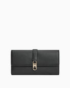 Tommy Hilfiger Libre Large Flap Wallet in Black front view
