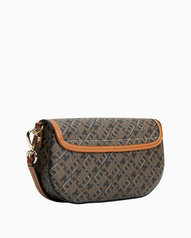 Tommy Hilfiger Monoplay Saddle Bag in Black back view