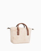 Tommy Hilfiger Popette Micro Tote Faux Fur in Beige back view