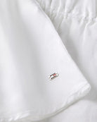 Tommy Hilfiger Regular Fit Sleeveless Smock Blouse in white logo detail
