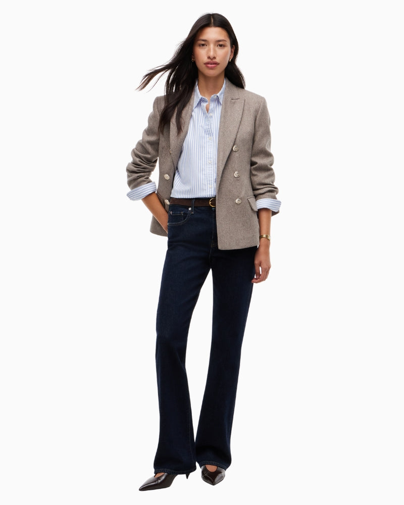 Tommy Hilfiger Skye Mid Rise Bootcut Essential Jeans in Dark Denim bootcut leg detail
