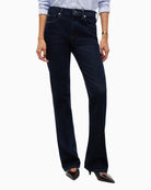 Tommy Hilfiger Skye Mid Rise Bootcut Essential Jeans in Dark Denim front view