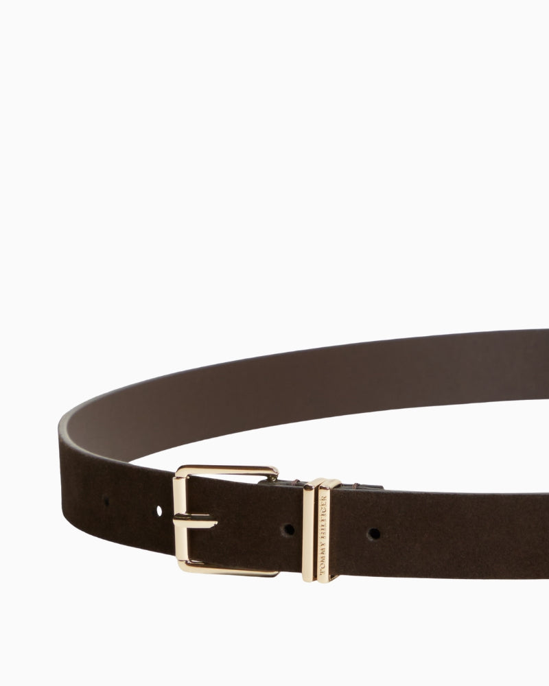 Tommy Hilfiger TH Square 2.5 NB Belt in Brown buckle detail