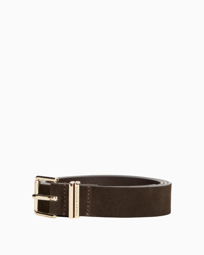 Tommy Hilfiger TH Square 2.5 NB Belt in Brown front view