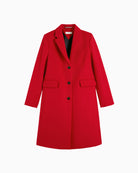 Tommy Hilfiger Wool Classic SB Coat in Red fabric detail