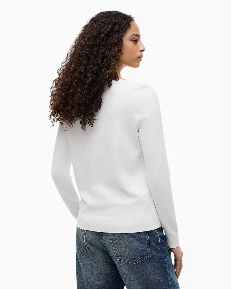 Tommy Hilfiger boat neck jersey jumper back view