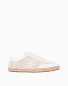 Tommy Hilfiger rope trainers natural side logo detail