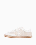 Tommy Hilfiger rope trainers natural side logo detail 1