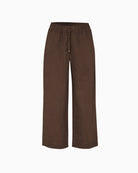 Toni Pia Wide Leg 3/4 pants brown front view