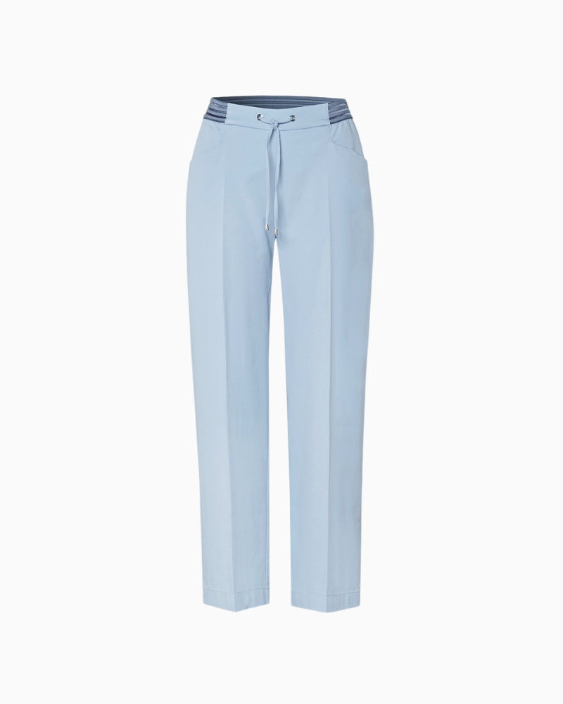 Toni Sue Wide 7/8 Sky Blue pants front view
