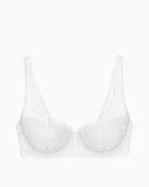 Front view of Triumph Amourette limited edition bra with soft stretch lace