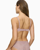 Back view highlighting adjustable straps and hook fastening on Triumph lace bra