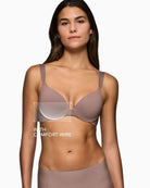 Front view of Triumph Amourette limited edition bra with soft stretch lace