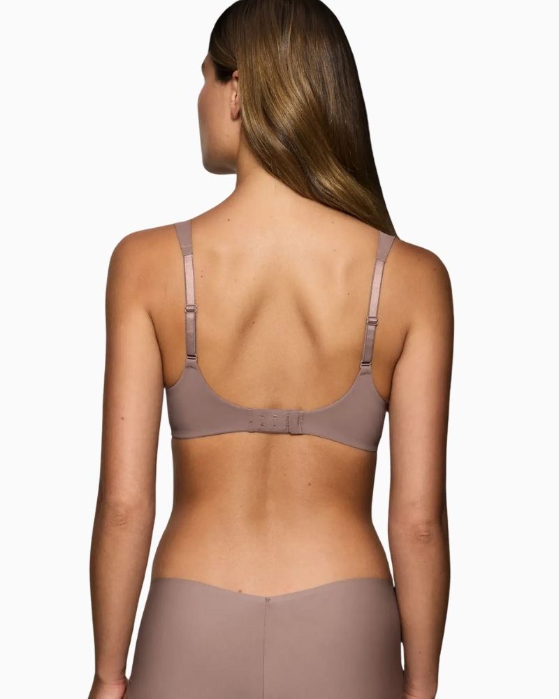 Back view showing adjustable straps and scooped back on Triumph Amourette bra
