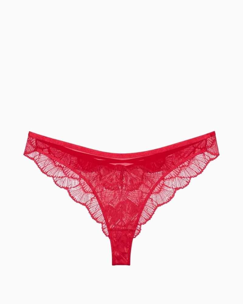 Front view of Palina Moonlight Kiss Brazilian knickers in delicate lace
