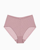 Flat lay of Triumph Signature Sheer nude maxi brief with full coverage fit