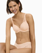 Triumph Amourette Spotlight Padded Bra in nude front view