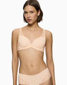 Triumph Amourette Spotlight Padded Bra in nude front view