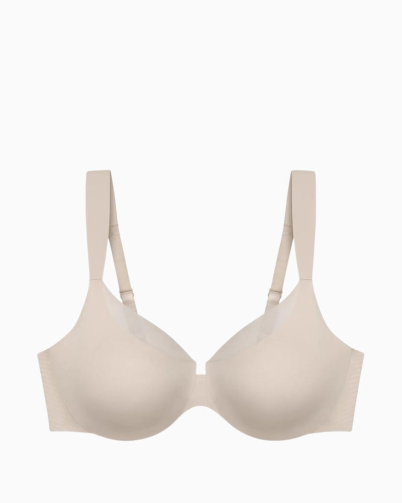 Triumph BMU Illusion Curve Bra in Nude Beige front view