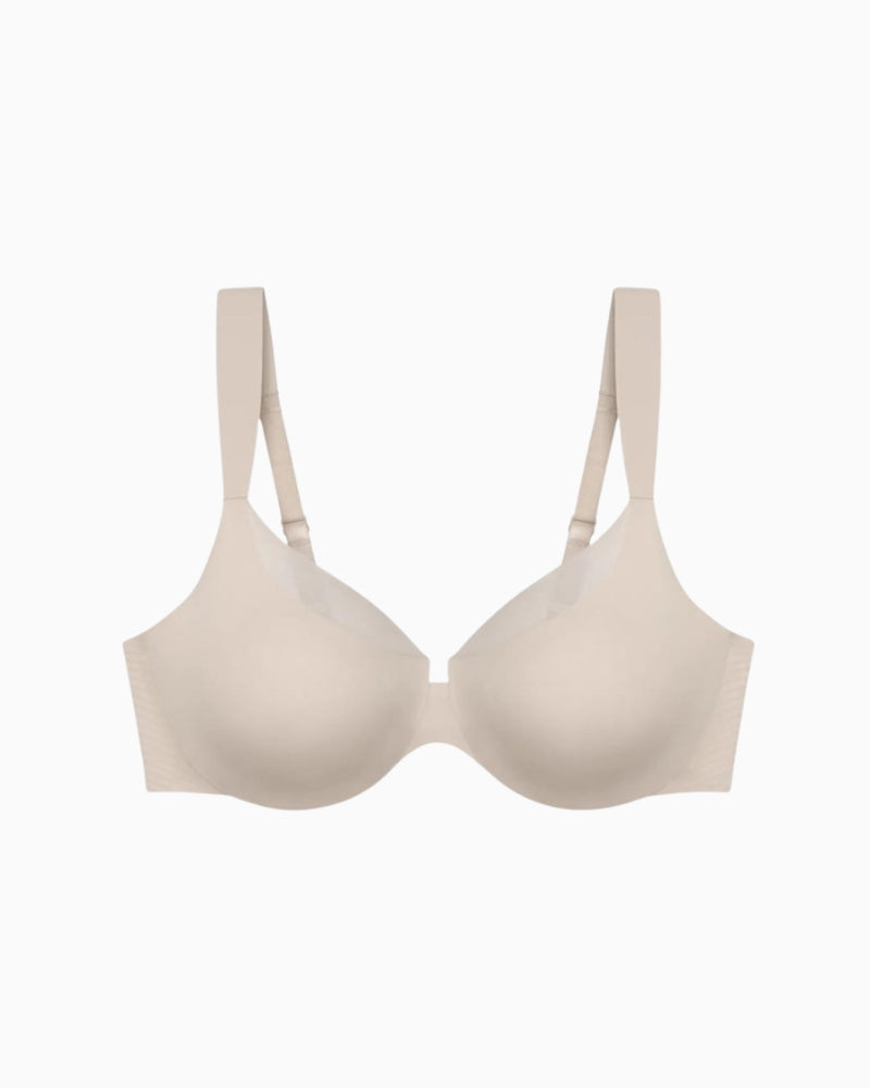 Triumph BMU Illusion Curve Bra in Nude Beige front view