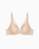 Triumph Body Make-Up Illusion Lace Bra in Nude Beige front view