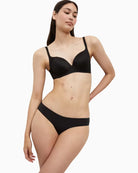 Triumph Body Make-Up Soft Touch Bra in black front view